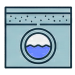 Washing machine and sewer line icon for residential drainage repair
