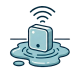smart home sensor icon for automatic water shut-off systems